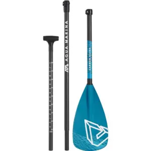 Aqua Marina CARBON GUIDE SUP paddle - three paddle sections arranged separately