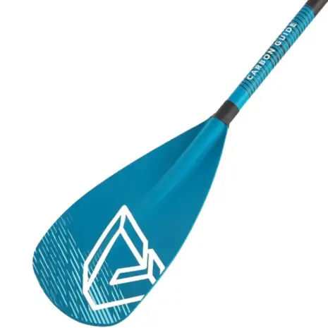 Aqua Marina CARBON GUIDE SUP paddle - close-up of the blue blade Aqua Marina CARBON GUIDE SUP paddle - close-up of the blue blade