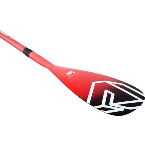 Aqua Marina CARBON PRO SUP paddle - close-up of the red and black blade Aqua Marina CARBON PRO SUP paddle - close-up of the red and black blade