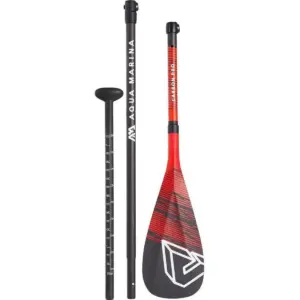 Aqua Marina CARBON PRO SUP paddle - three paddle sections arranged separately