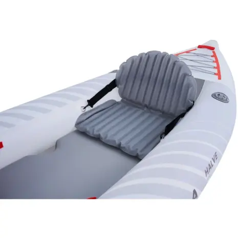 Aqua Marina HALVE - close-up of a kayak seat and side tube Aqua Marina HALVE - close-up of a kayak seat and side tube