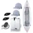 Aqua Marina HALVE - kayak shown with seats, fins, pump and bag