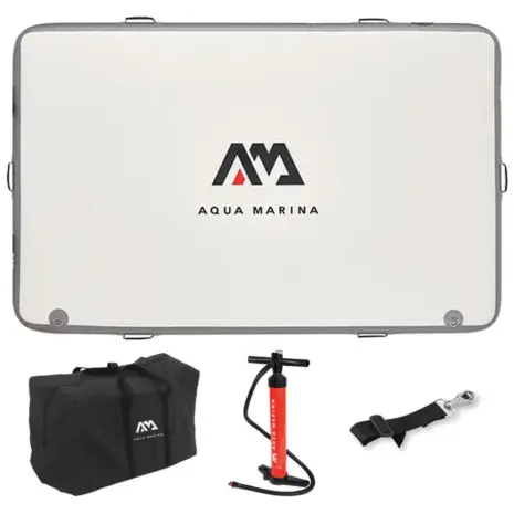 Aqua Marina ISLAND inflatable platform - platform with carry bag pump and connecting strap Aqua Marina ISLAND inflatable platform - platform with carry bag pump and connecting strap