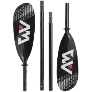 Aqua Marina KP-3 carbon kayak paddle - four paddle sections arranged separately