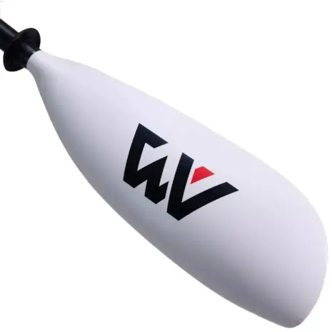 Aqua Marina KP-4 kayak paddle - close-up of a white paddle blade Aqua Marina KP-4 kayak paddle - close-up of a white paddle blade