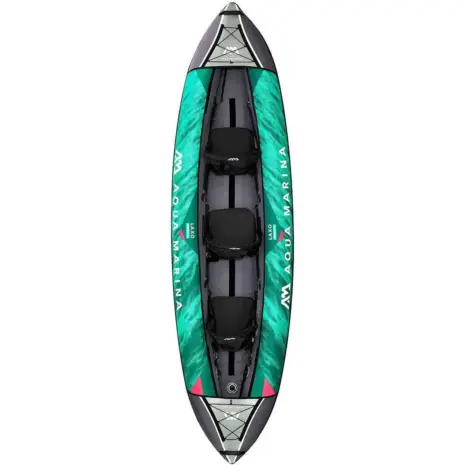 Aqua Marina LAXO 380 - overhead view of the three-seat kayak Aqua Marina LAXO 380 - overhead view of the three-seat kayak
