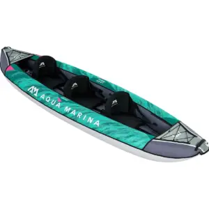 Aqua Marina LAXO 380 - angled view of the three seats and deck rigging