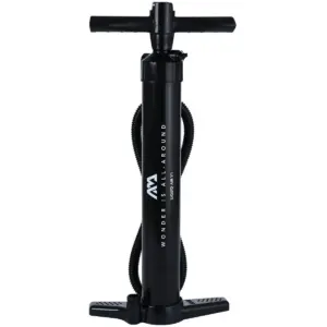 Aqua Marina LIQUID AIR V1 hand pump - black upright pump with straight handle hose and footplate