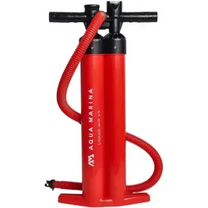 Aqua Marina LIQUID AIR V3 hand pump - red upright pump with black handle and red hose