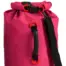Aqua Marina pink 40L dry bag - close-up of the roll-top closure and carry handle
