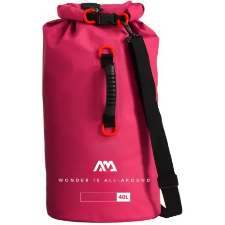 Aqua Marina pink 40L dry bag - pink bag with shoulder strap and carry handle Aqua Marina pink 40L dry bag - pink bag with shoulder strap and carry handle
