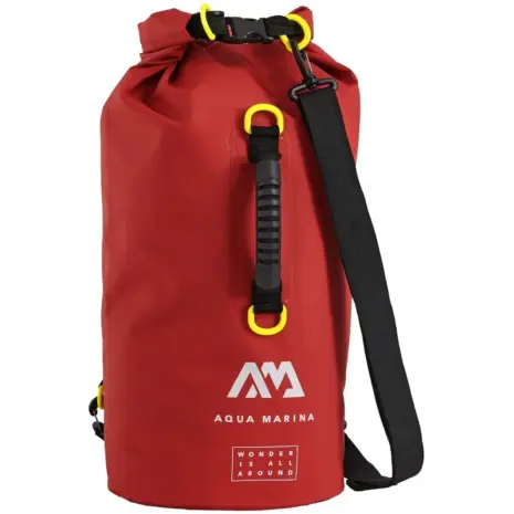 Aqua Marina red 40L dry bag - red bag with shoulder strap and carry handle Aqua Marina red 40L dry bag - red bag with shoulder strap and carry handle