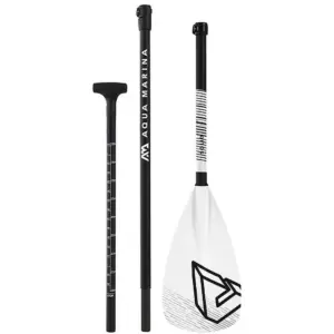 Aqua Marina SOLID paddle - three paddle sections with white blade