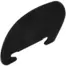 Aqua Marina side fin - black side fin viewed from the side