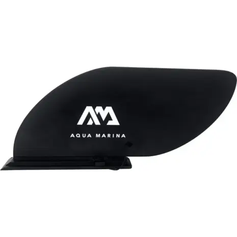 Aqua Marina slide-in kayak fin - black fin with white logo and sliding base Aqua Marina slide-in kayak fin - black fin with white logo and sliding base