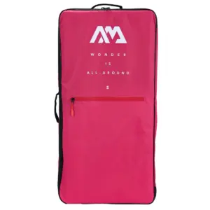 Aqua Marina small pink CIRCUPACK backpack - front of the pink rectangular bag with handle and zipped pocket