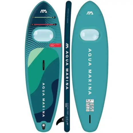 Aqua Marina Super Trip View - top, side and underside views of the board Aqua Marina Super Trip View - top, side and underside views of the board