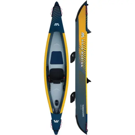 Aqua Marina TOMAHAWK AIR-K 375 - top and side views of the kayak Aqua Marina TOMAHAWK AIR-K 375 - top and side views of the kayak