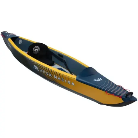 Aqua Marina TOMAHAWK AIR-K 375 - angled view of the single kayak Aqua Marina TOMAHAWK AIR-K 375 - angled view of the single kayak
