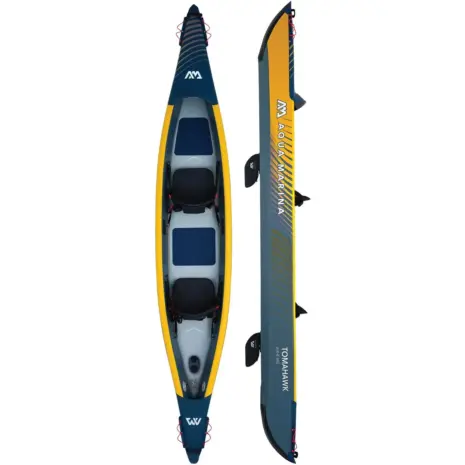 Aqua Marina TOMAHAWK AIR-K - top and side views of the double kayak Aqua Marina TOMAHAWK AIR-K - top and side views of the double kayak