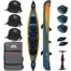 Aqua Marina TOMAHAWK AIR-C - canoe and accessories arranged together