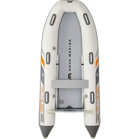 Aqua Marina U-DELUXE inflatable boat - overhead view of the boat interior Aqua Marina U-DELUXE inflatable boat - overhead view of the boat interior