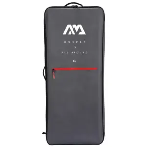 Aqua Marina XL CIRCUPACK backpack - grey rectangular backpack with red zip and white logo