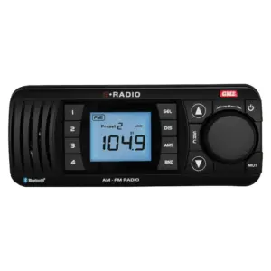 GME GR300BTB Bluetooth AM/FM Marine Stereo - Black