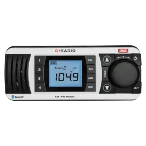 GME GR300BTW Bluetooth AM/FM Marine Stereo - White
