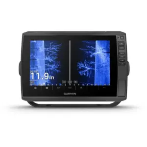 Garmin ECHOMAP Ultra 2 102sv - front view displaying side-view sonar