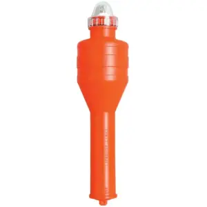 Lalizas lifebuoy light - orange cylindrical light with clear cap
