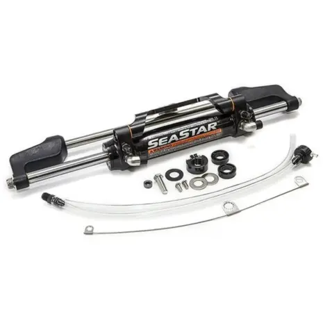 SeaStar HC5345 front mount cylinder - black cylinder with metal rods fittings and seals SeaStar HC5345 front mount cylinder - black cylinder with metal rods fittings and seals