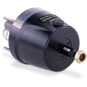 SeaStar HH4314 Baystar helm pump - black pump with threaded steering shaft and mounting studs