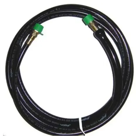 SeaStar HO5102 outboard hose kit - coiled black hose pair with green-capped metal fittings SeaStar HO5102 outboard hose kit - coiled black hose pair with green-capped metal fittings