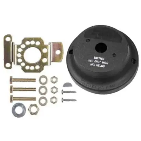 SeaStar SB27150P rotary NFB bezel kit - black bezel metal mounting plate bolts nuts washers and screws SeaStar SB27150P rotary NFB bezel kit - black bezel metal mounting plate bolts nuts washers and screws