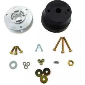 SeaStar SB39526P rack bezel kit - black bezel metal plate bolts nuts and washers