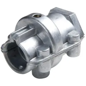 SeaStar Quick Connect II helm converter - angled view of the metal converter housing