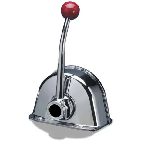 Seastar CH5310P MT3 Single Top Mount Control - chrome single-lever control with red ball handle Seastar CH5310P MT3 Single Top Mount Control - chrome single-lever control with red ball handle