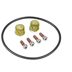 SeaStar HP6125 service kit - black ring two brass caps and four screws
