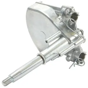 SeaStar SH5094 Safe-T steering helm - angled view of the metal helm housing shaft and retaining pins