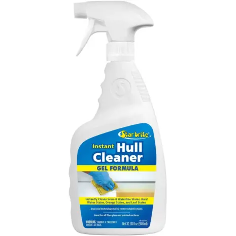 Starbrite Hull Cleaner Gel Spray - white trigger bottle with blue and yellow label Starbrite Hull Cleaner Gel Spray - white trigger bottle with blue and yellow label