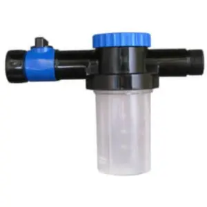 Starbrite Salt Off applicator - black and blue hose applicator with clear container