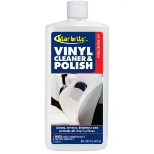 Starbrite Vinyl Cleaner and Polish - white bottle with blue red and white label