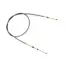 Ultraflex C2 Standard Control Cables - Black Sleeve - coiled black cable with brass and steel end fittings