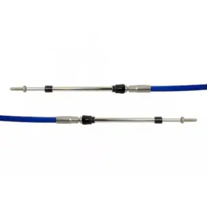 Ultraflex Mach Machzero High Performance Control Cable - blue-sleeved control cable with metal end fittings