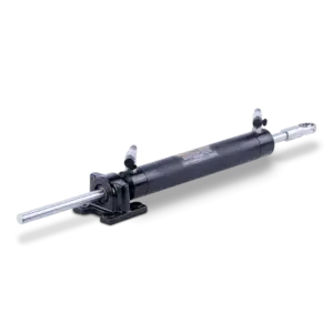 SeaStar HC5313-3 Steering Cylinder - angled view of the cylinder and mounting points