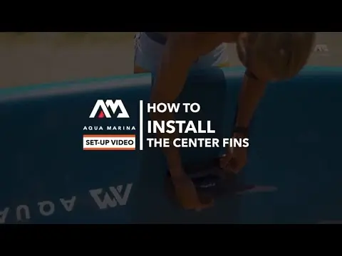 Aqua Marina Black SWIFT Fin 1 Aqua Marina SWIFT fin - setup video preview showing how to install center fins